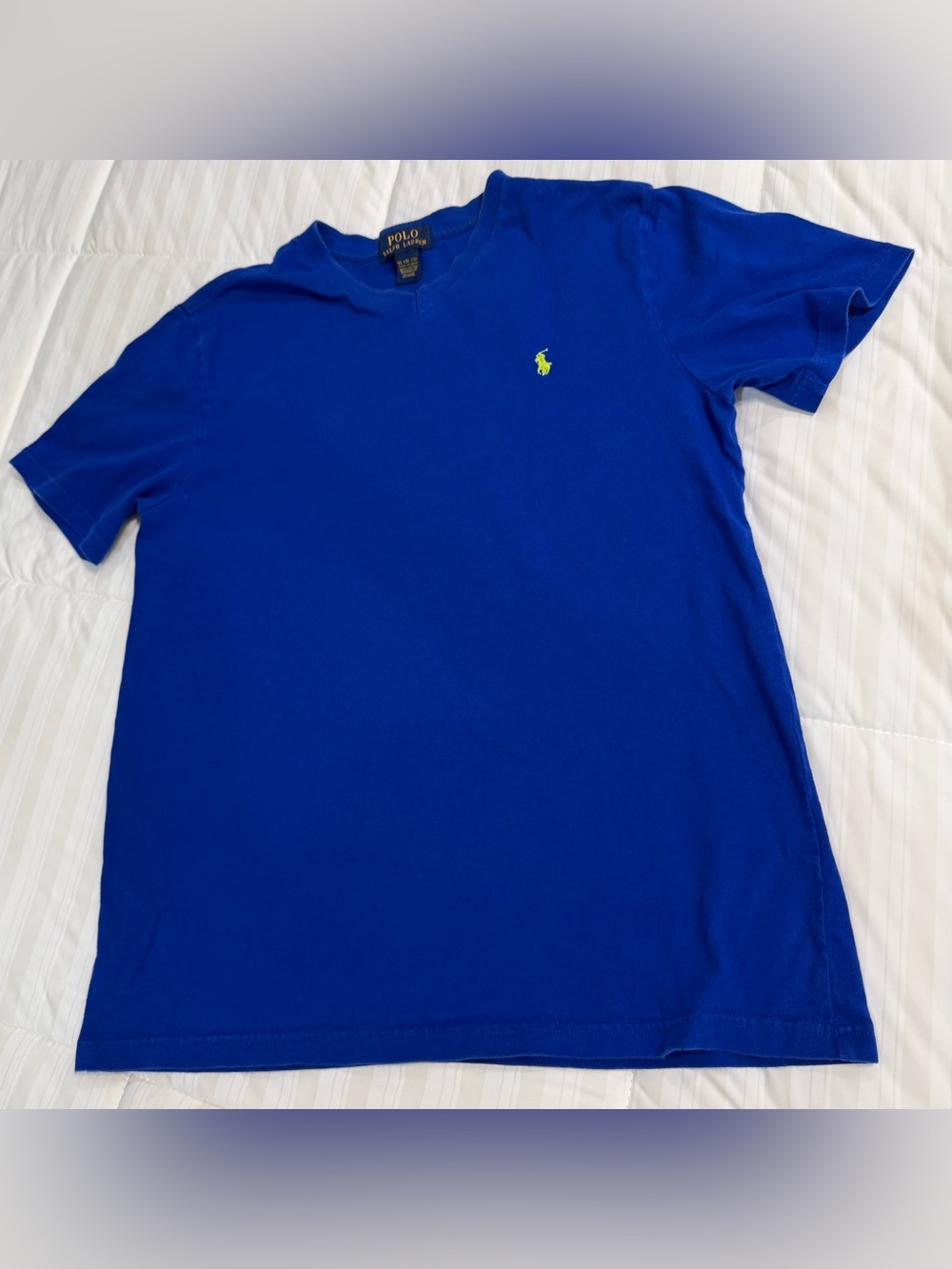 Polo by Ralph Lauren Royal Blue Tee with Lime Pony